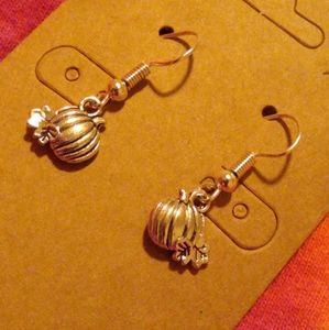 Handcrafted Pumpkin Patch Charm Earrings